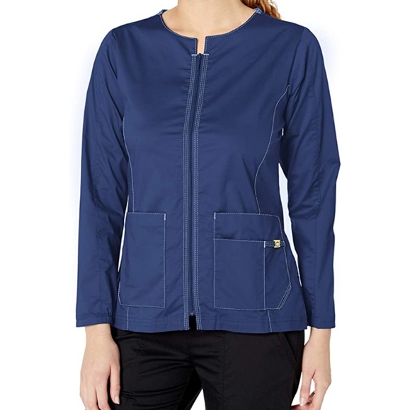 WonderWink Jackets & Blazers - WonderWink Women's Zip Front Jacket, Navy, MD